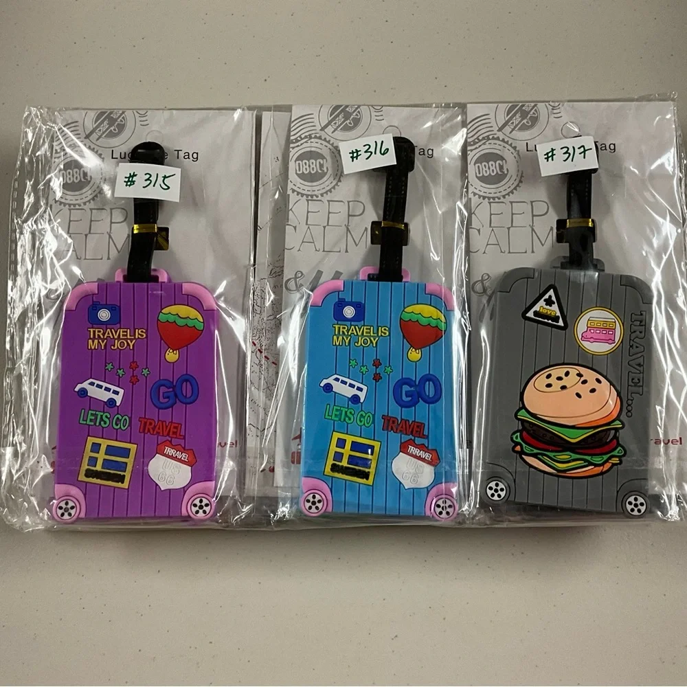 Silicone Luggage Tag - Pick One